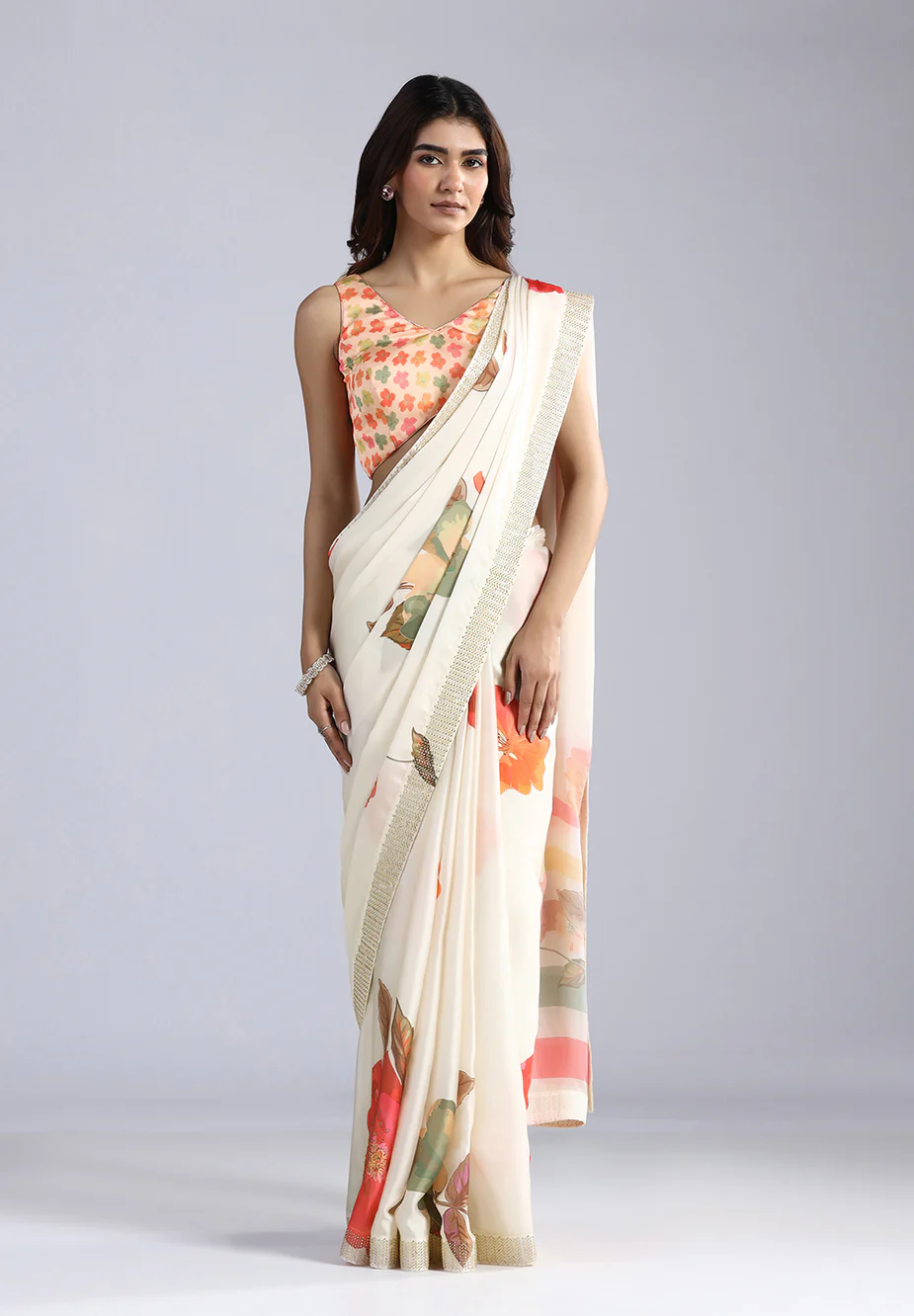 Stone Work Designer Saree